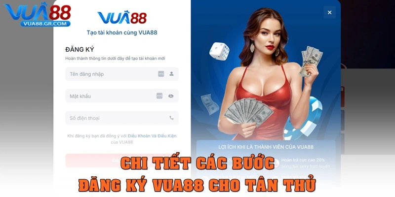 Đăng Ký Vua88 Trong 1 Phút, Ưu Đãi Tân Thủ Siêu Hấp Dẫn Chi tiết các bước đăng ký Vua88 cho tân thủ