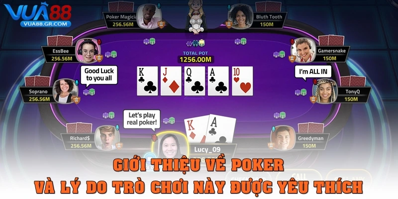 Cách chơi Poker – Từ cơ bản đến chuyên nghiệp cùng Vua88 Giới thiệu về Poker và lý do trò chơi này được yêu thích